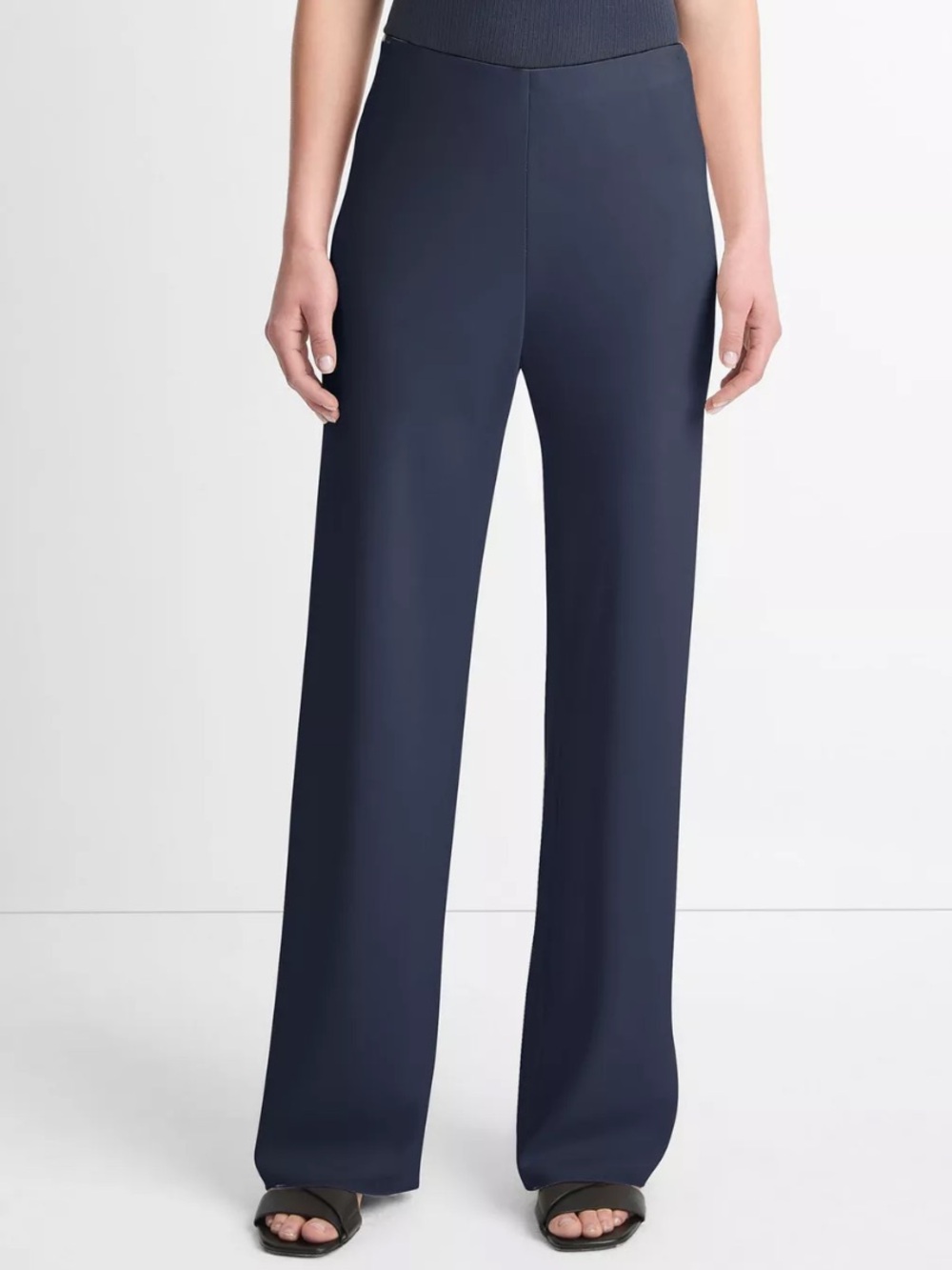 Vince Navy Wide-Leg Pants